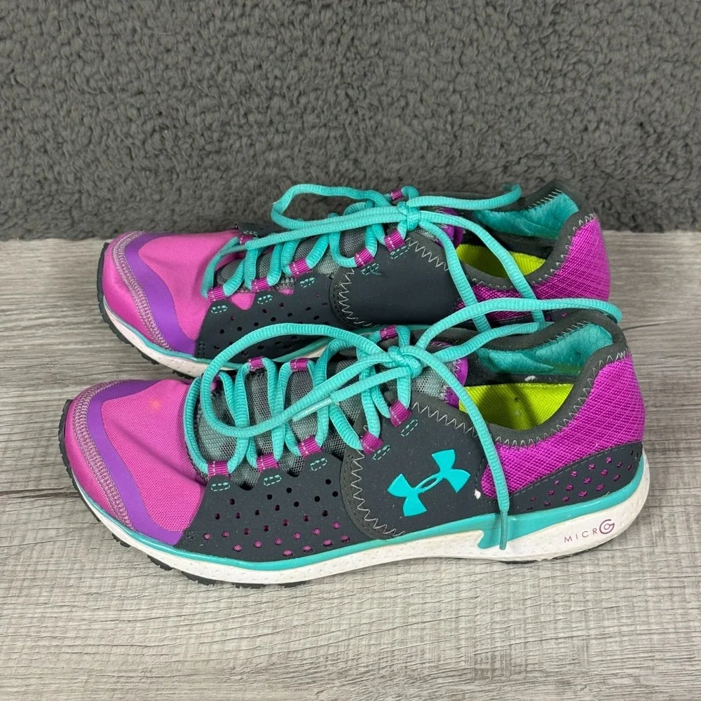 Under Armour Shoes Womens US 7 Black Pink Micro G Mantis Running Sneakers Active